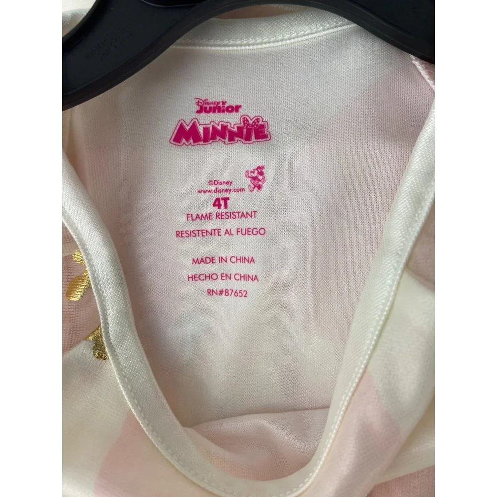 Disney Minnie Mouse Toddler Girl's Valentine's Day Foil Hearts Nightgown, Gown 4 - Picture 7 of 7